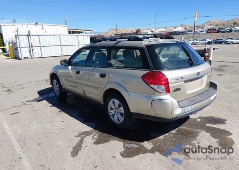 2008 Subaru Outback z USA, uszkodzony, nr VIN 4S4BP60C786337707